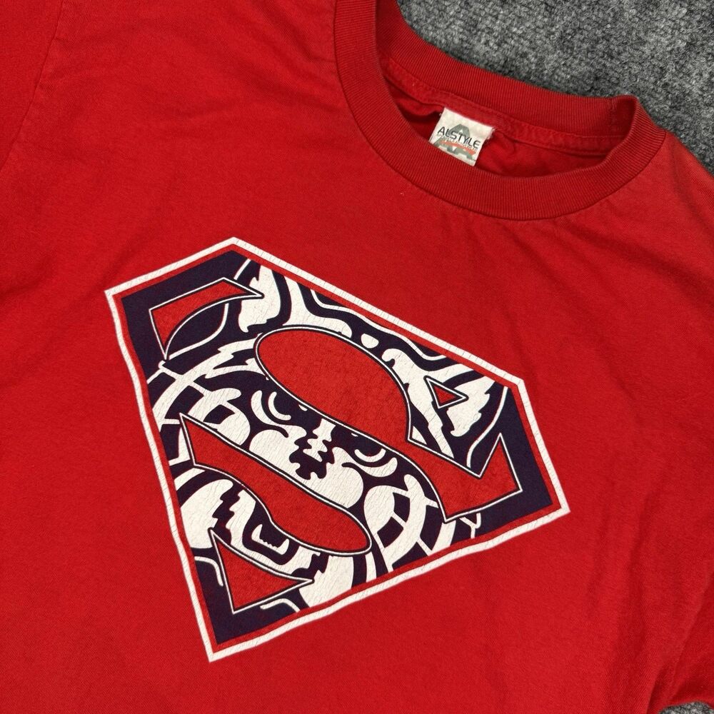 Vintage Alstyle NCAA Arizona Wildcats Superman Crest Logo Shirt Bear Down Large